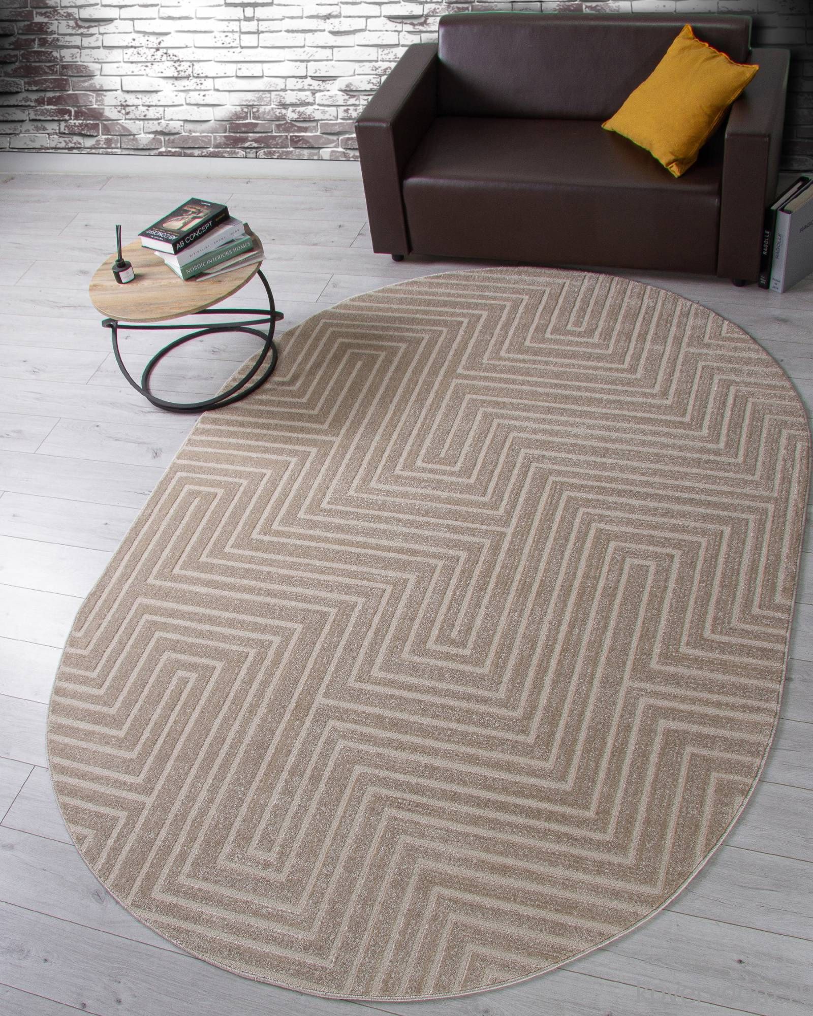 Ковер DIOS F412 LIGHT BEIGE Овал Ковер DIOS F412 LIGHT BEIGE Овал