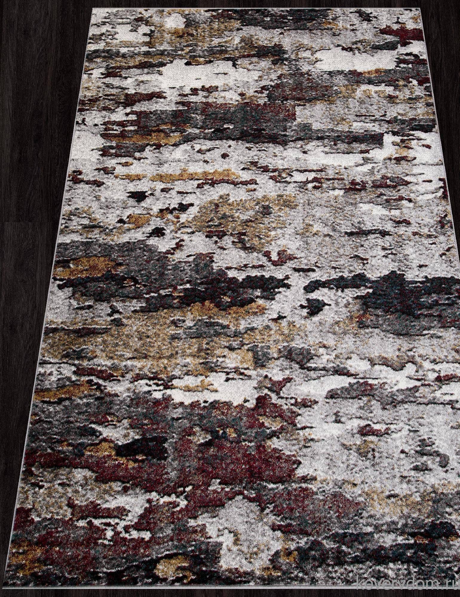 Ковер ЛОНДОН D824 Серый-Красный Ковер ЛОНДОН D824 Серый-Красный