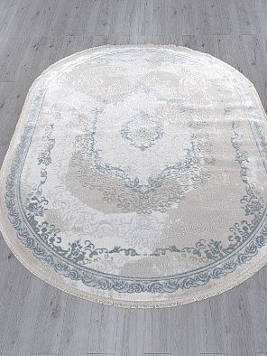 Ковер EFSAN L278A CREAM SHRINK / BLUE FDY Овал