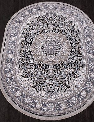 Ковер CASABLANKA 9734A BLACK / BLACK Овал