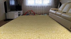 Тканое однотонное бежевое ковровое покрытие 