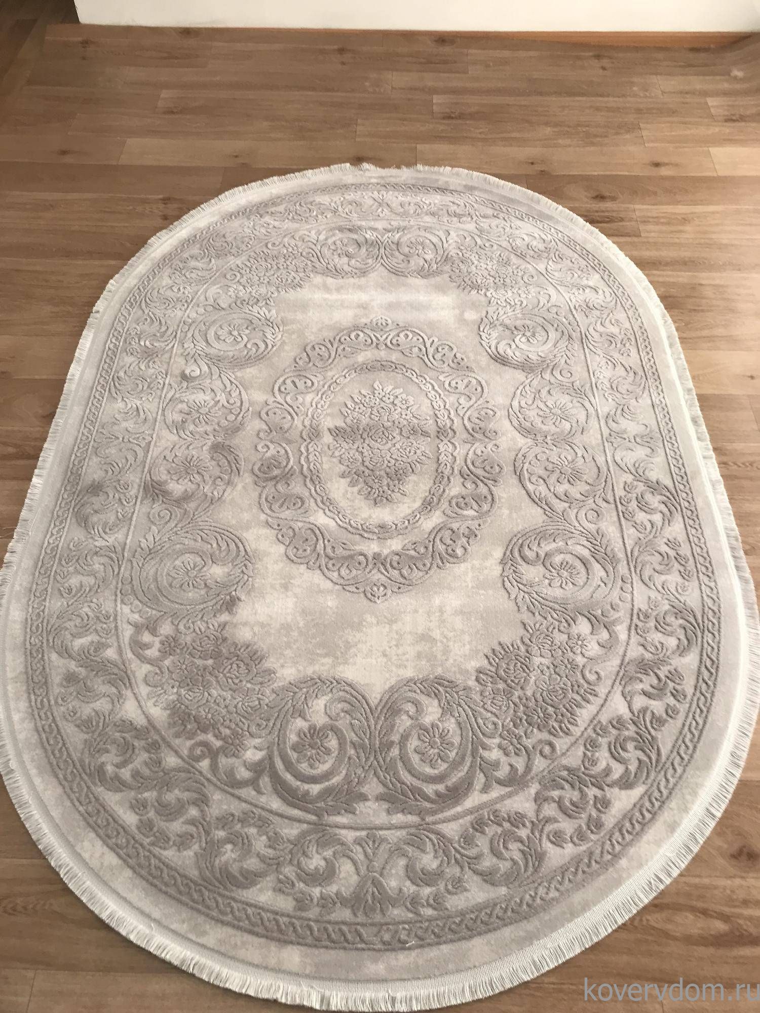 Ковер TRUVA 08455G GREY / GREY Овал Ковер TRUVA 08455G GREY / GREY Овал