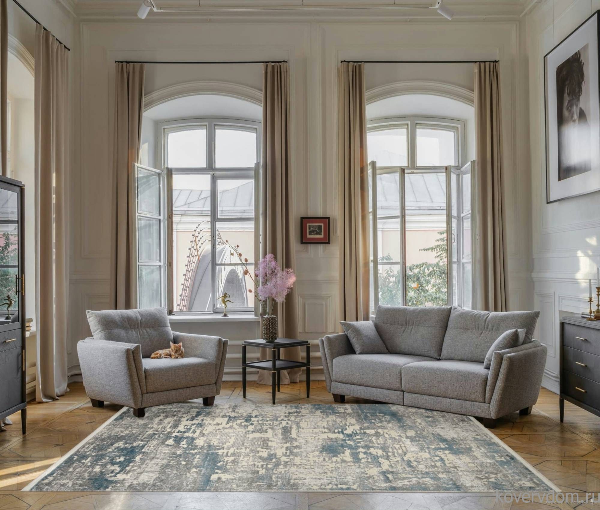 Ковер MARMARIS 26941A GRY / BLUE Ковер MARMARIS 26941A GRY / BLUE