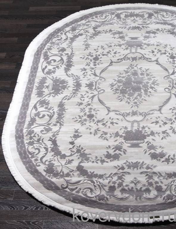 Ковер TRUVA 08330G GREY / GREY Овал Ковер TRUVA 08330G GREY / GREY Овал