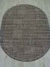 Овальный ковер серый KAIR S148 DARK GRAY Овал