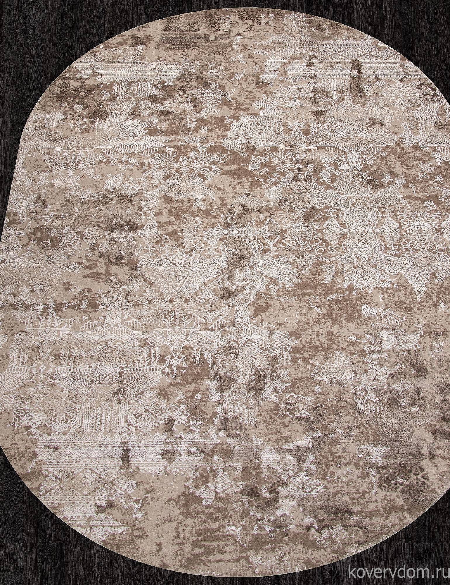 Ковер ARMINA 03851B BROWN / BROWN Овал