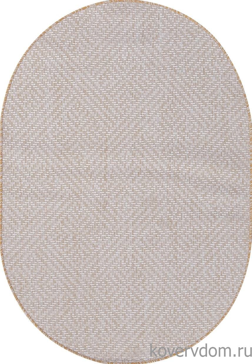 Ковер циновка VEGAS S115 Кремовый Овал