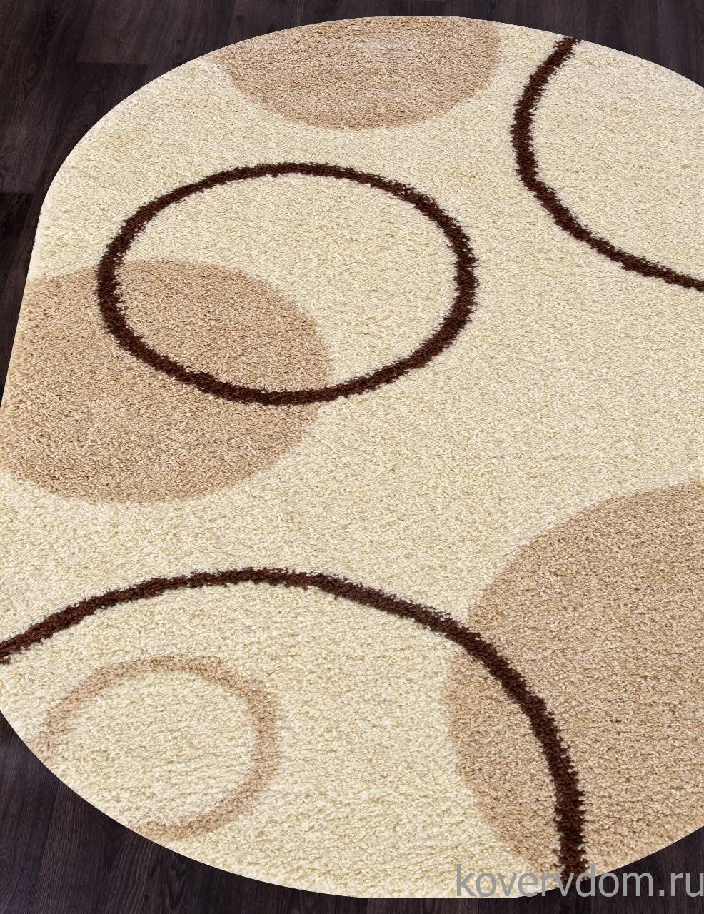 Ковер SHAGGY ULTRA s610 CREAM Овал