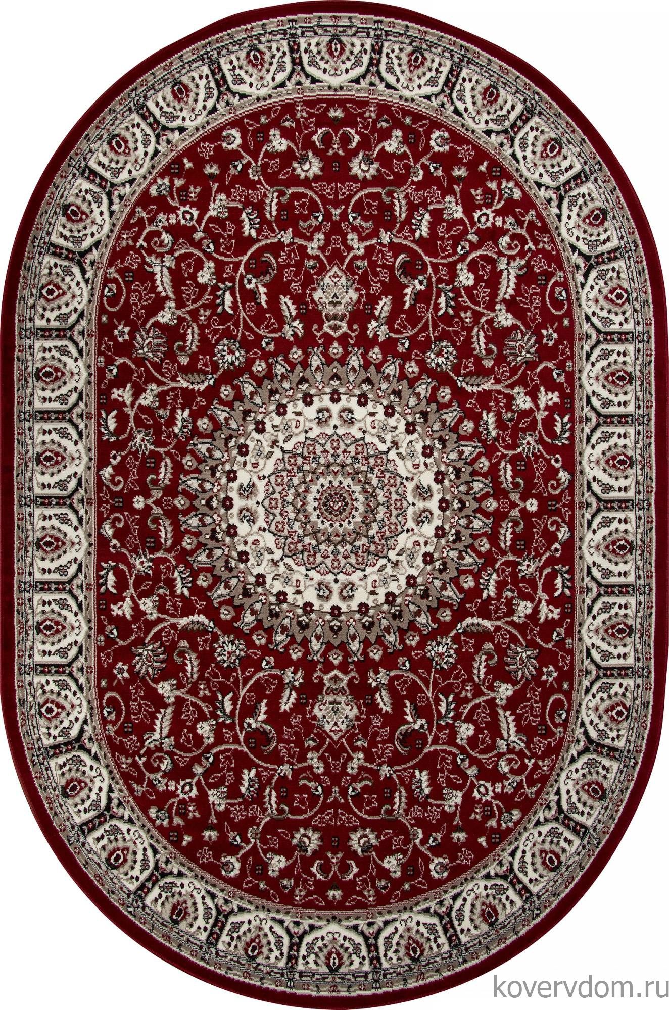 Ковер GAVANA D409 RED Овал