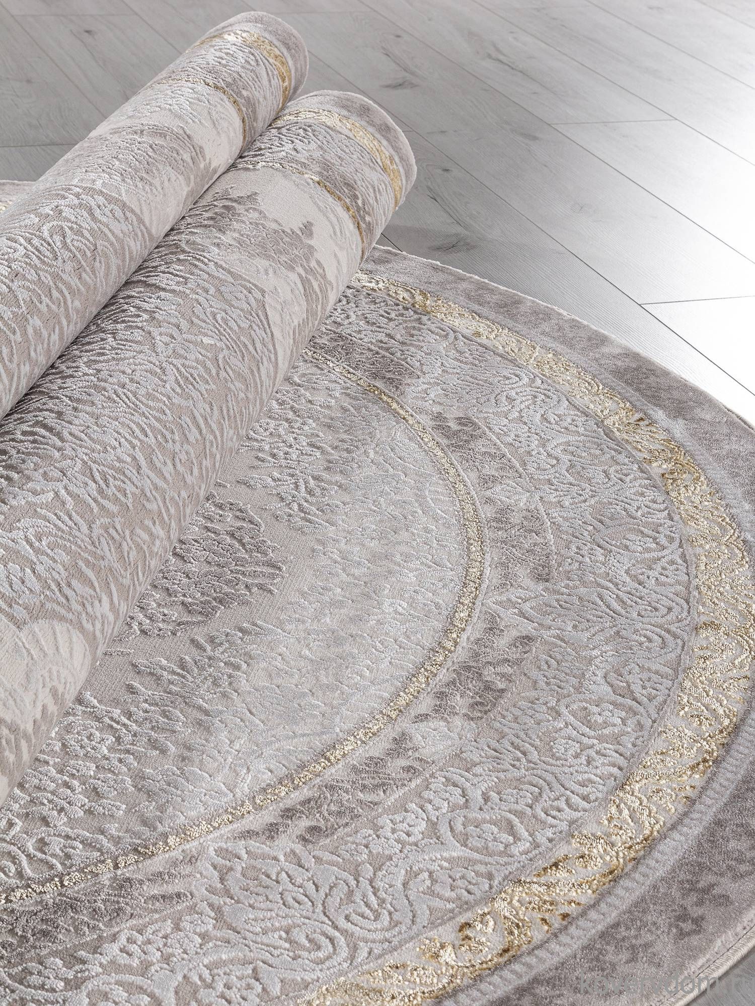 Ковер NENSI GL037E BROWN / BROWN Овал