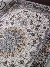 Ковер серый HALIF F640 GREEN-BLUE