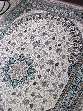 Ковер серый HALIF F639 GREEN-BLUE