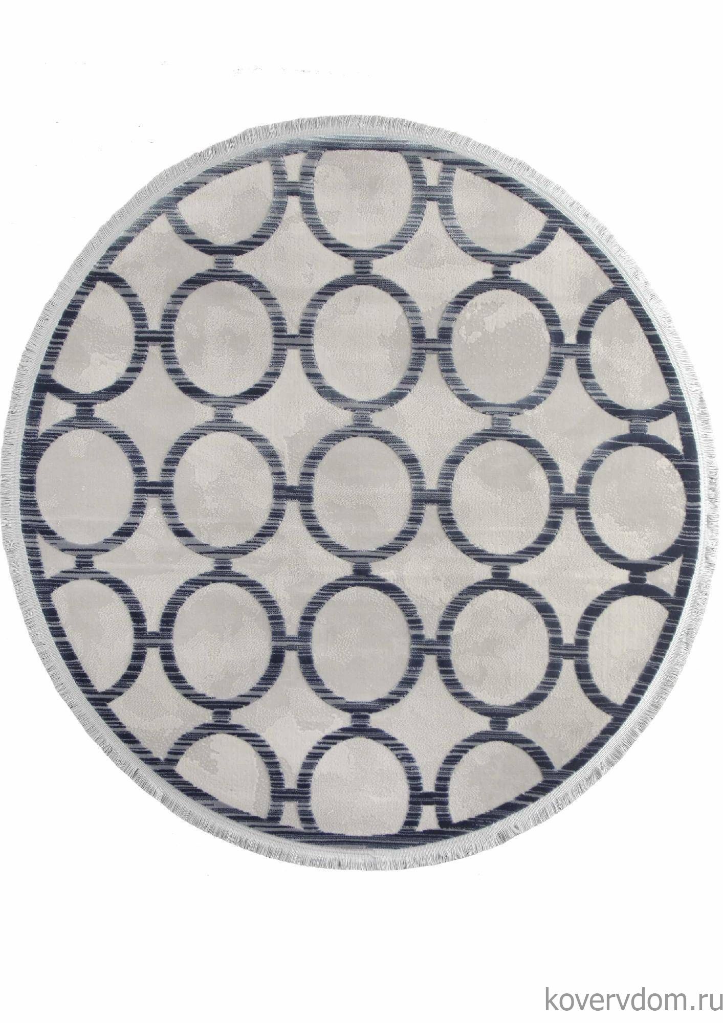 Ковер SARDES TRUVA 08421T BLUE / BLUE Круг
