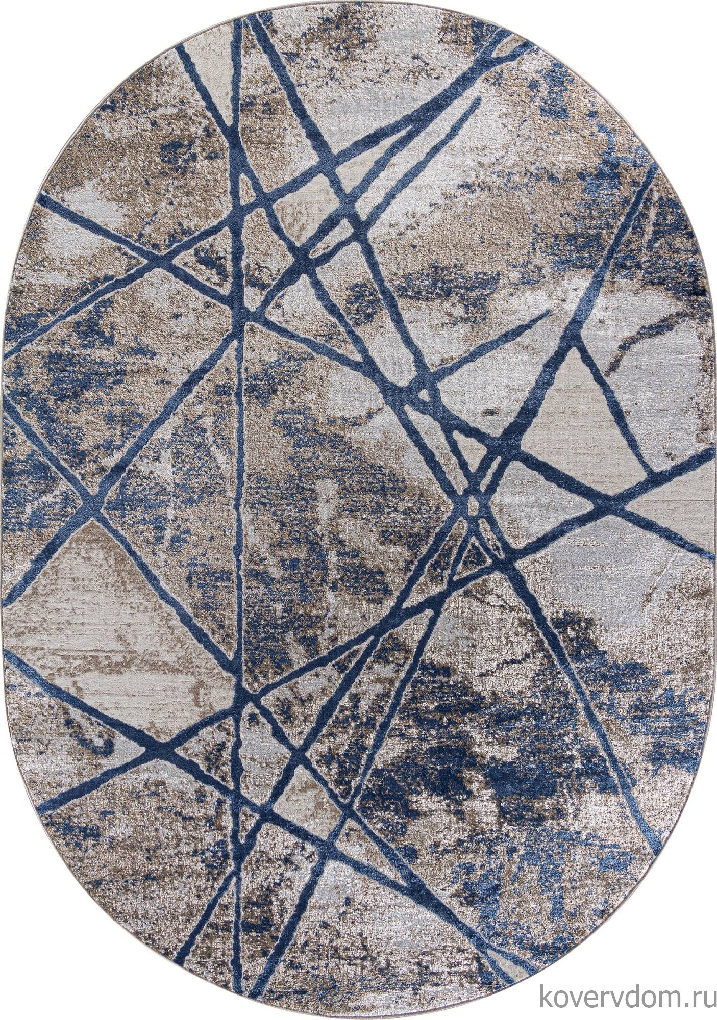 Ковер ANTEP O1702 630 CREAM / BLUE Овал