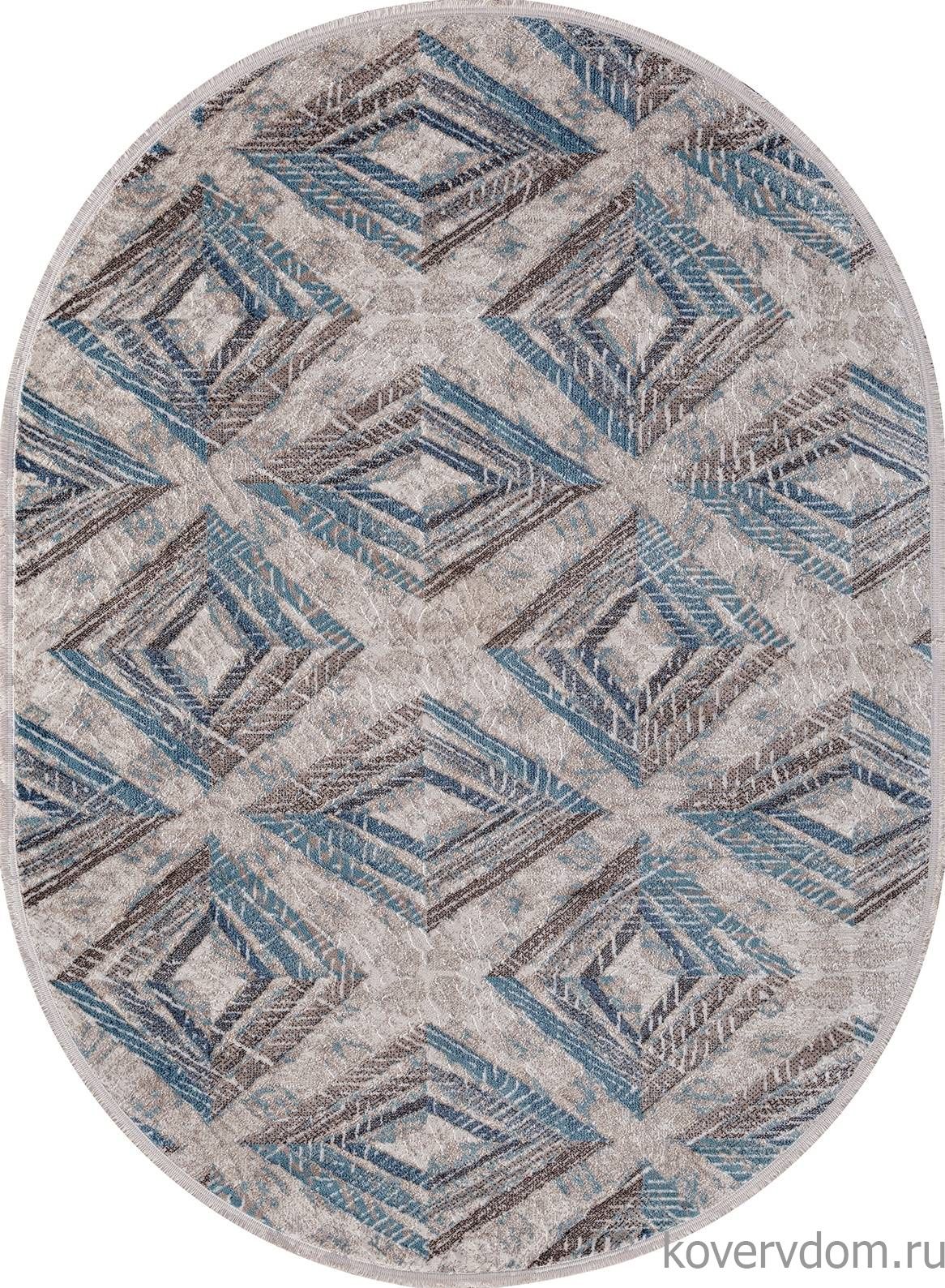 Ковер MOROCCO D855 BLUE Овал