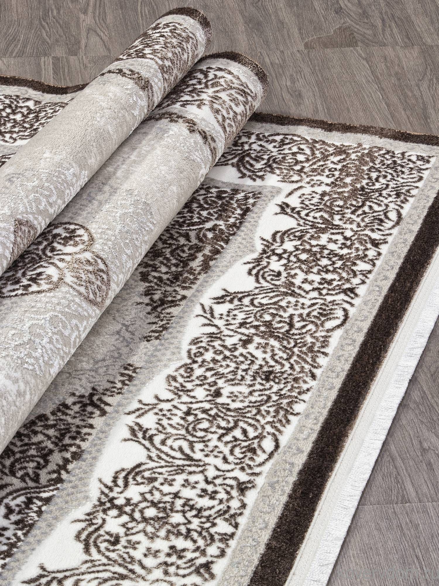 Ковер ALFANI Q009A BROWN FDY/CREAM SHRINK