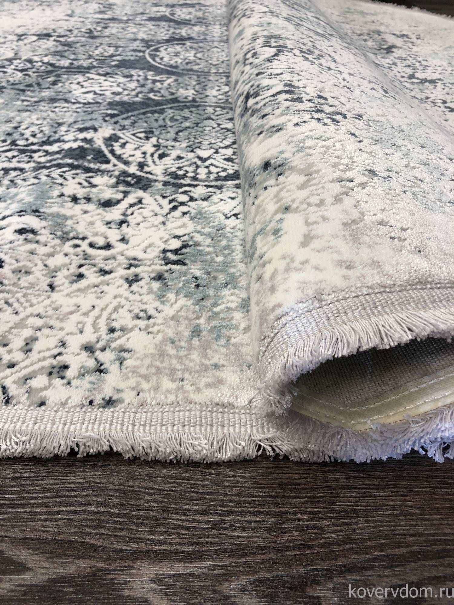 Ковер DOKU 9338H BLUE / CREAM Овал Ковер DOKU 9338H BLUE / CREAM Овал