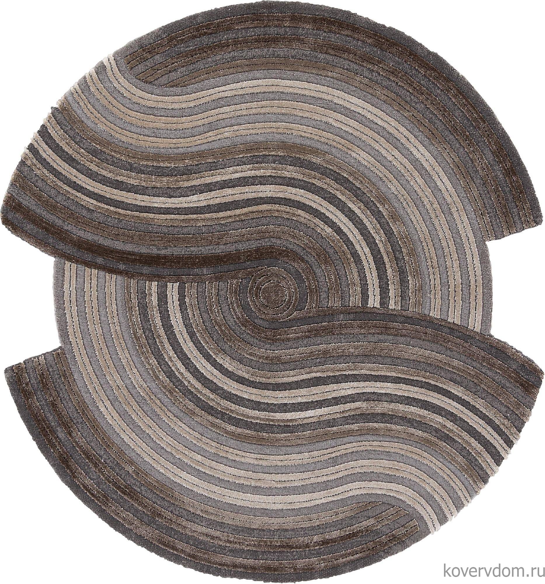 Ковер SAFIR 00835C GREY / BROWN Круг