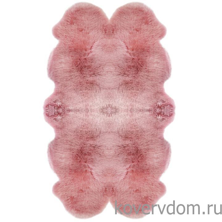 Овчина Новозеландская 4-х  шкурная розовая